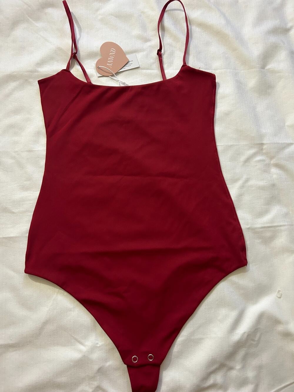 Anwnd NWT Bodysuit Burgundy Size S/M